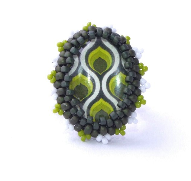 Ring Retro grün