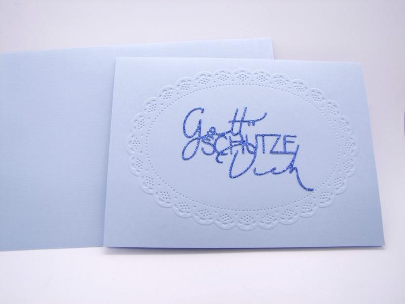 Karte Gott schütze dich