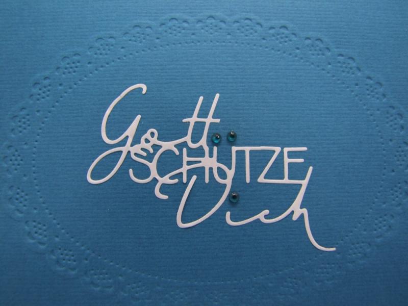 Karte Gott schütze dich