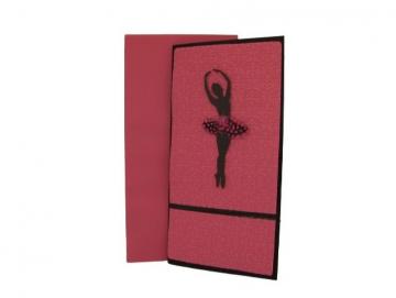 Karte Ballerina pink