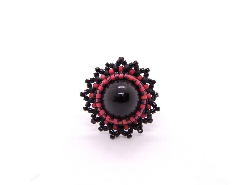 Ring Schwarz Rot