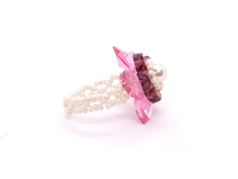 Ring Blume rosa
