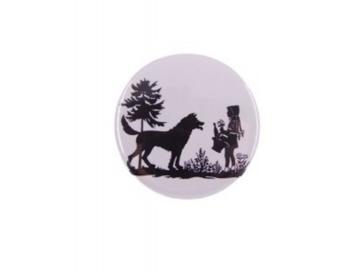 Taschenspiegel Scherenschnitt Rotkäppchen