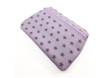 Kleines Täschchen lila Sterne