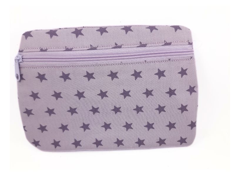 Kleines Täschchen lila Sterne
