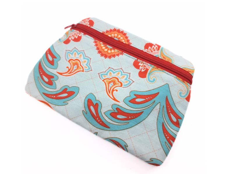 Täschchen türkis/orange